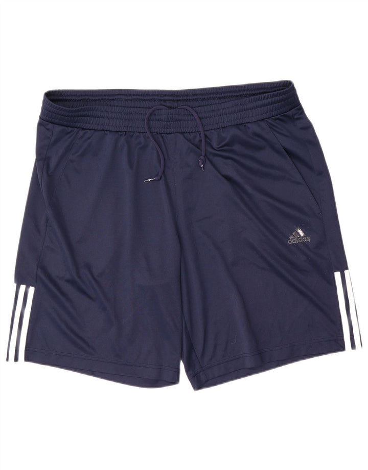 Adidas Hommes Climalite Sport Shorts XL Bleu Marine Polyester