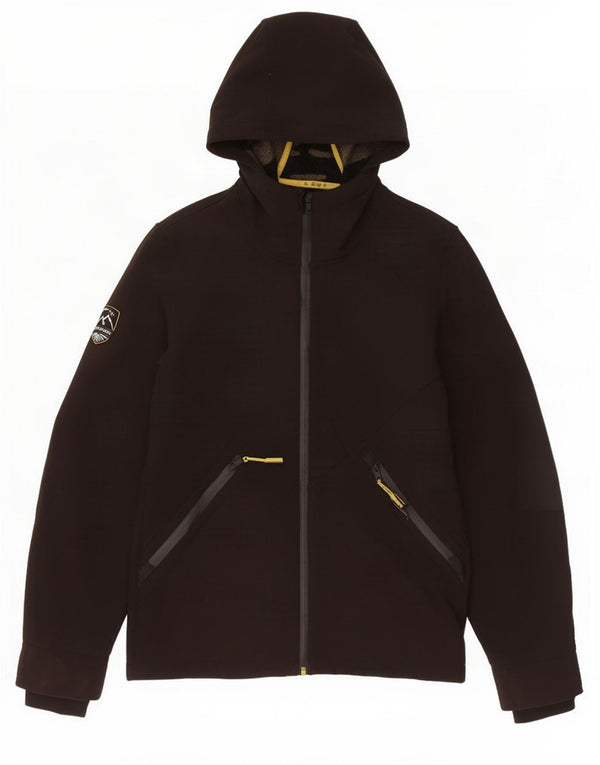 Superdry Veste coupe-vent à capuche pour hommes UK 36 Small Noir Polyester