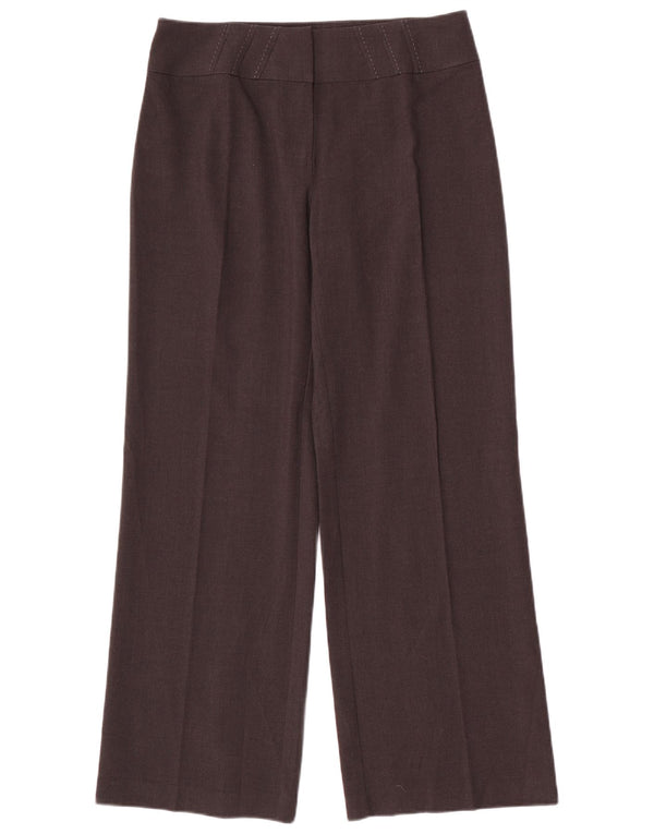 Marks & Spencer Pantalon décontracté à jambe large pour femme UK 12 Medium W32 L30 Gris