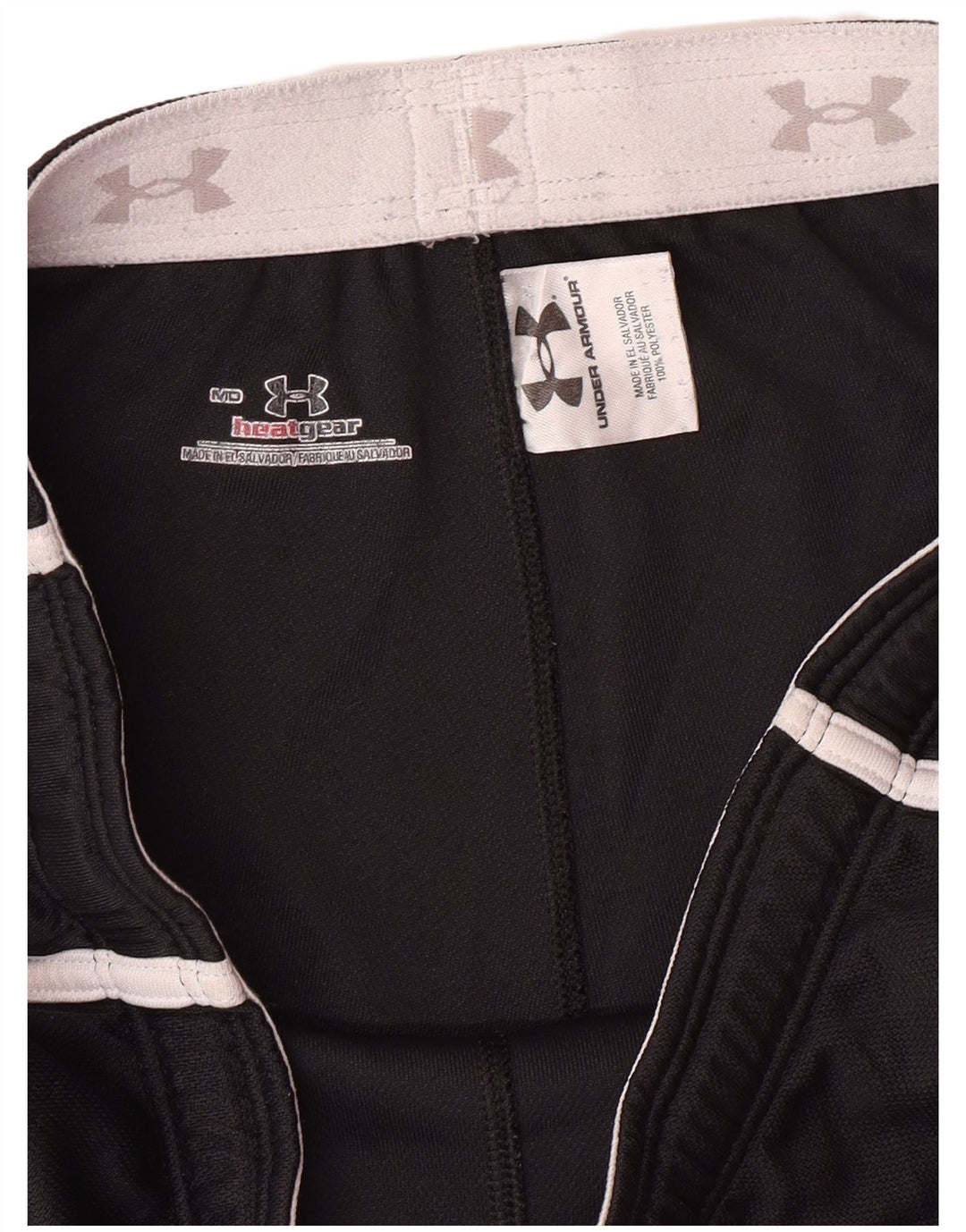 UNDER ARMOUR Short de sport Heat Gear Graphic pour femme UK 14 Noir moyen