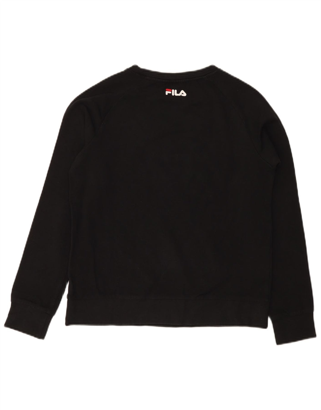FILA Sweat-shirt graphique pour femme UK 10 Small Noir Coton
