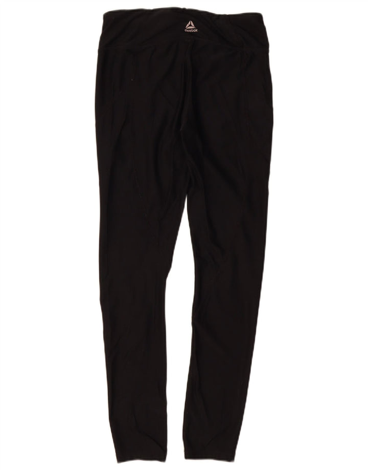 REEBOK Leggings Femme UK 10 Petit Noir