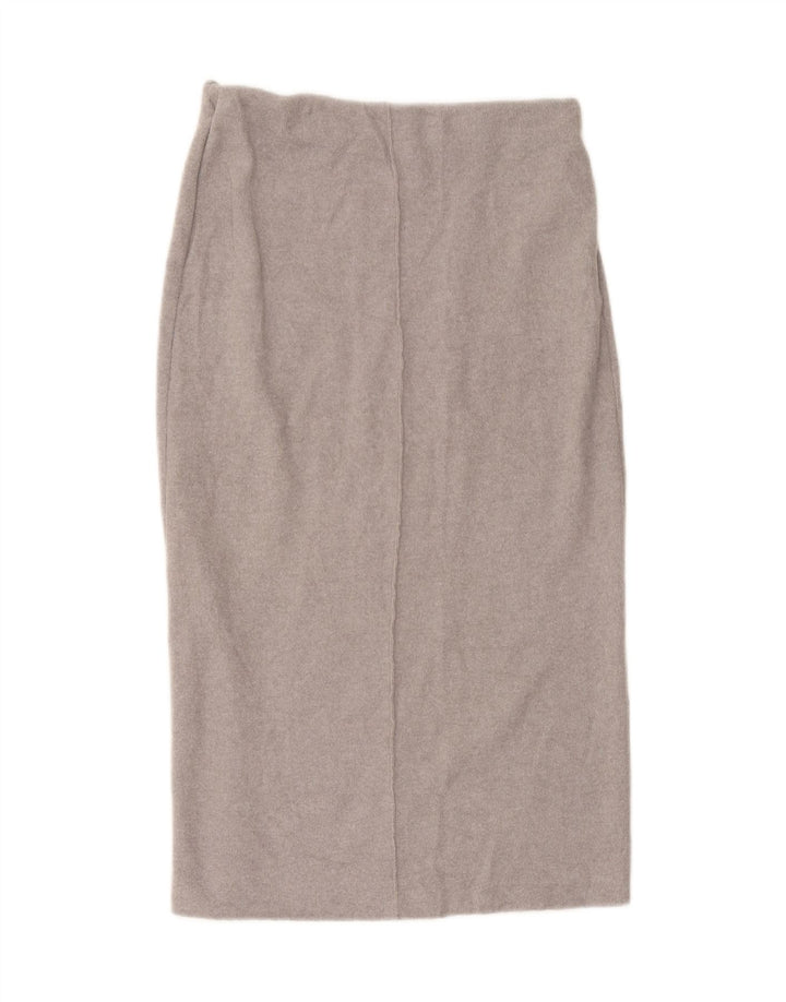 Jupe Midi Femme Zara Medium W28 Gris Moucheté Polyester