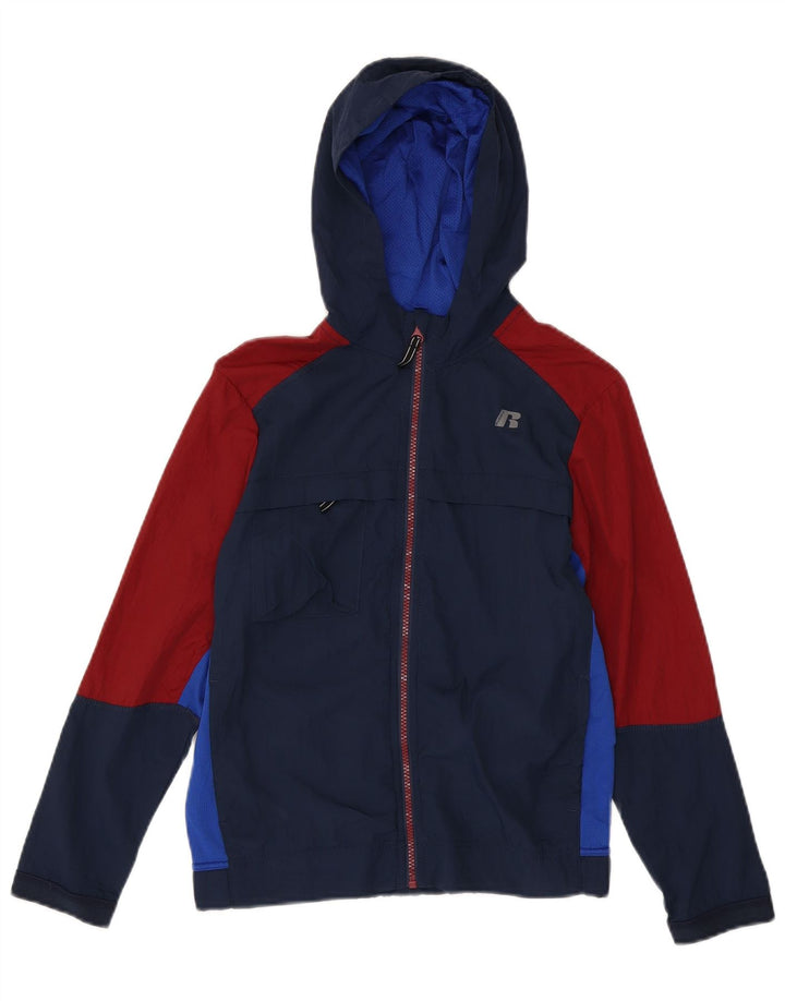 Russell Athletic Veste de pluie pour garçon 10-11 ans Bleu marine Taille L