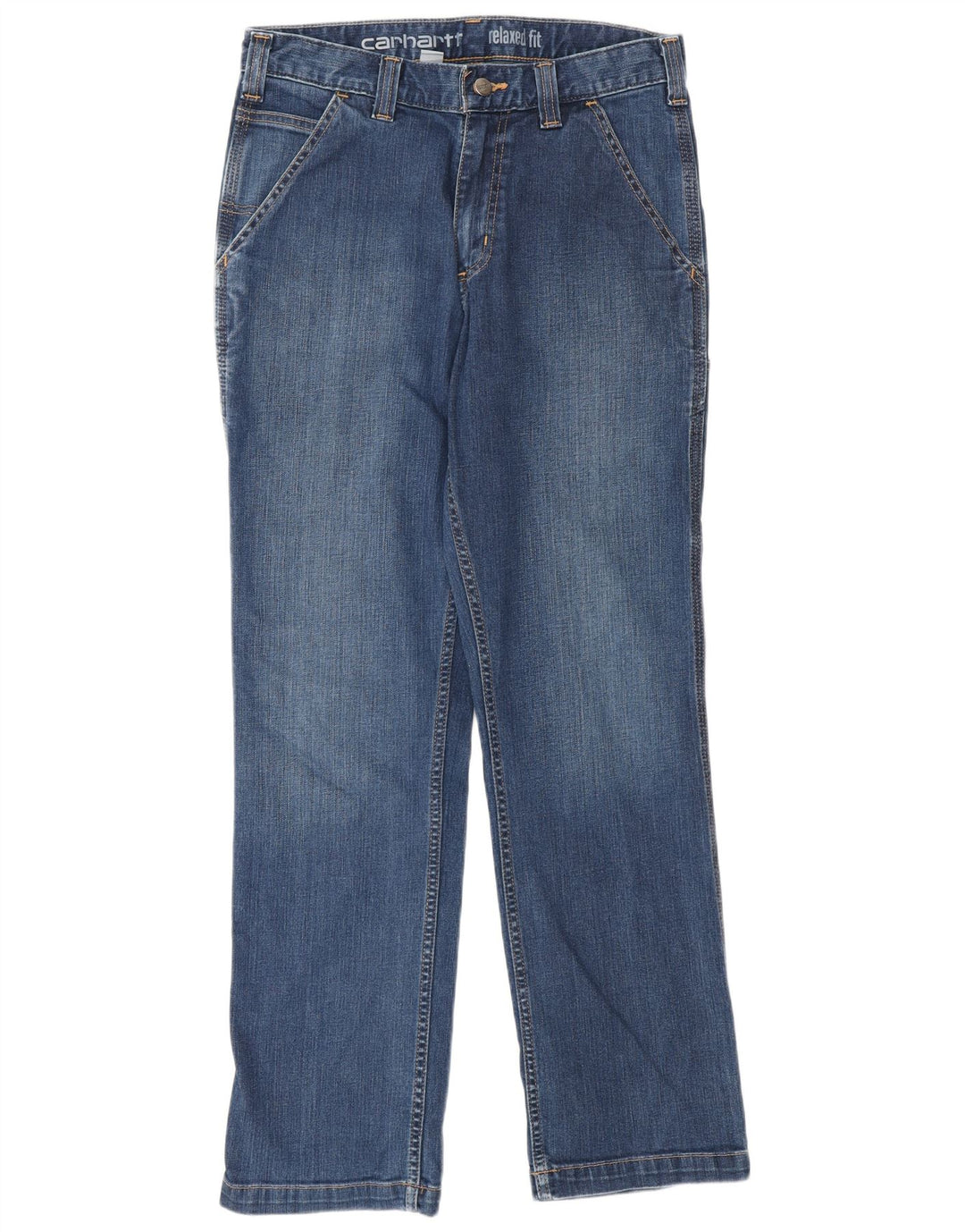 CARHARTT Jean droit cargo coupe décontractée pour homme W30 L30 bleu coton