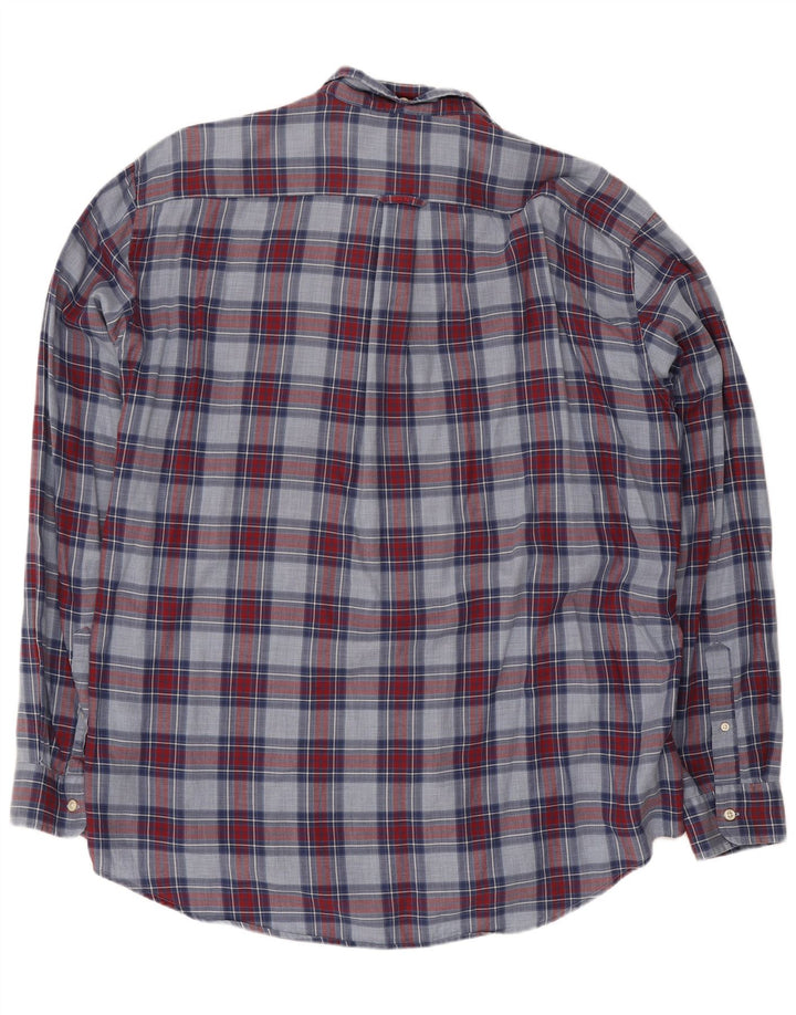 Gant Chemise Homme XL Bleu Marine Carreaux Coton