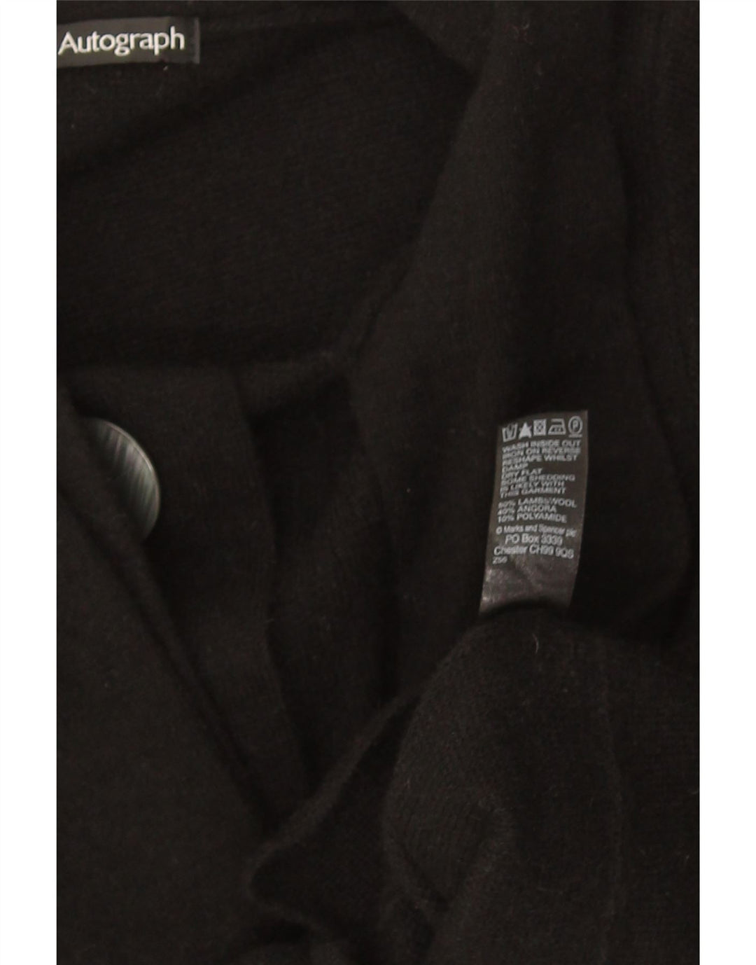 Marks & Spencer Pull cardigan autographe pour femme UK 10 Small Noir