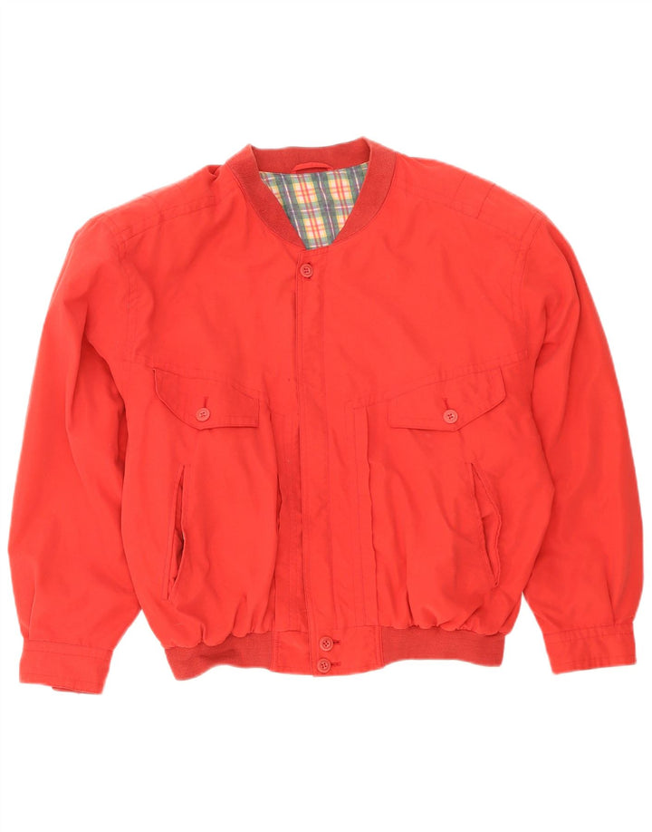 vintage Mens Bomber Jacket UK 40 Grand Rouge