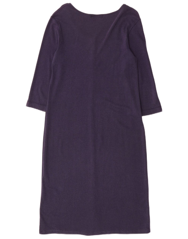 Ralph Lauren Femme Petite Robe Maxi à Manches 3/4 UK 10 Petit Bleu Marine
