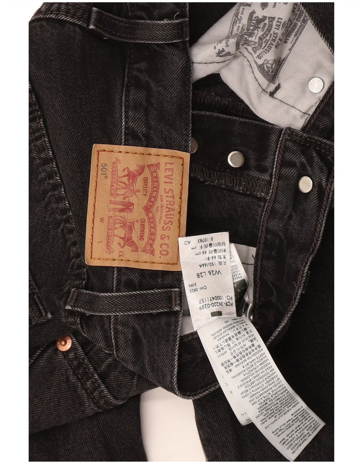 Levi's Jean Droit 501 Femme W26 L28 Noir Coton