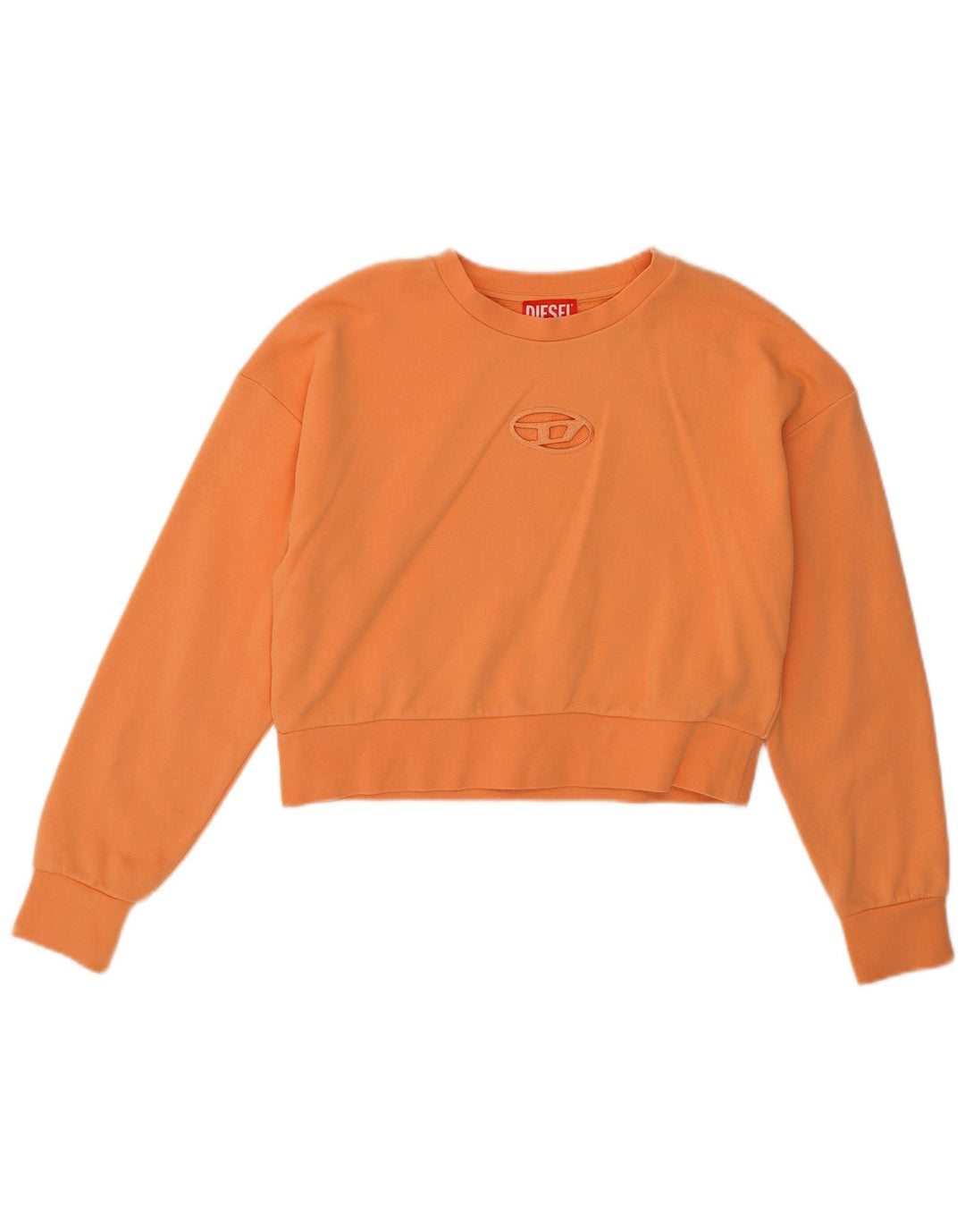 Diesel Sweat-shirt court graphique pour fille 11-12 ans Orange Coton
