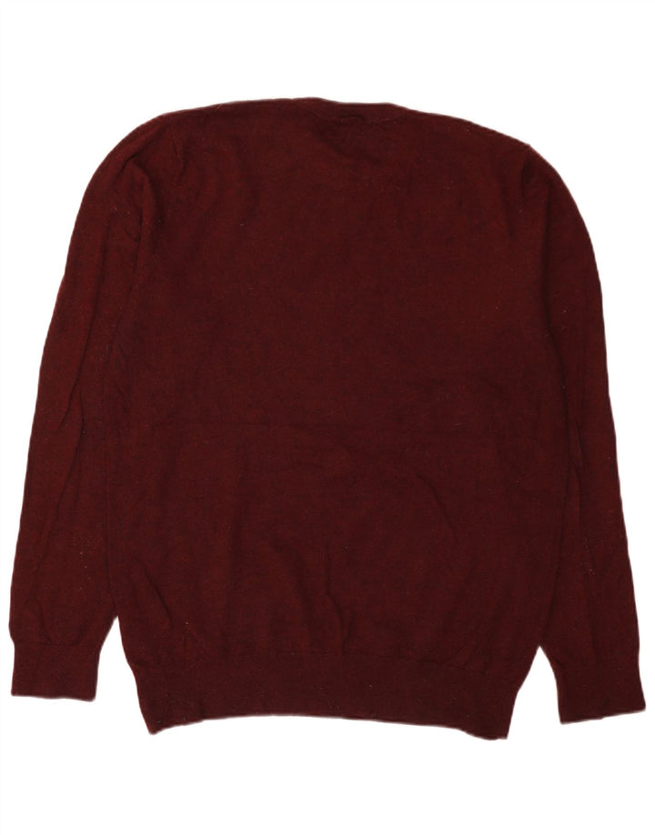 CARHARTT Pull à col rond pour homme en laine d'agneau bordeaux moyen