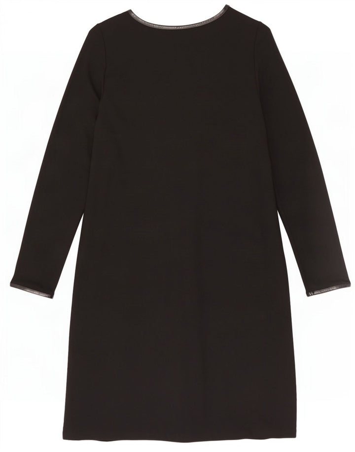 Marks & Spencer Robe droite à manches longues pour femme UK 16 Large Noir