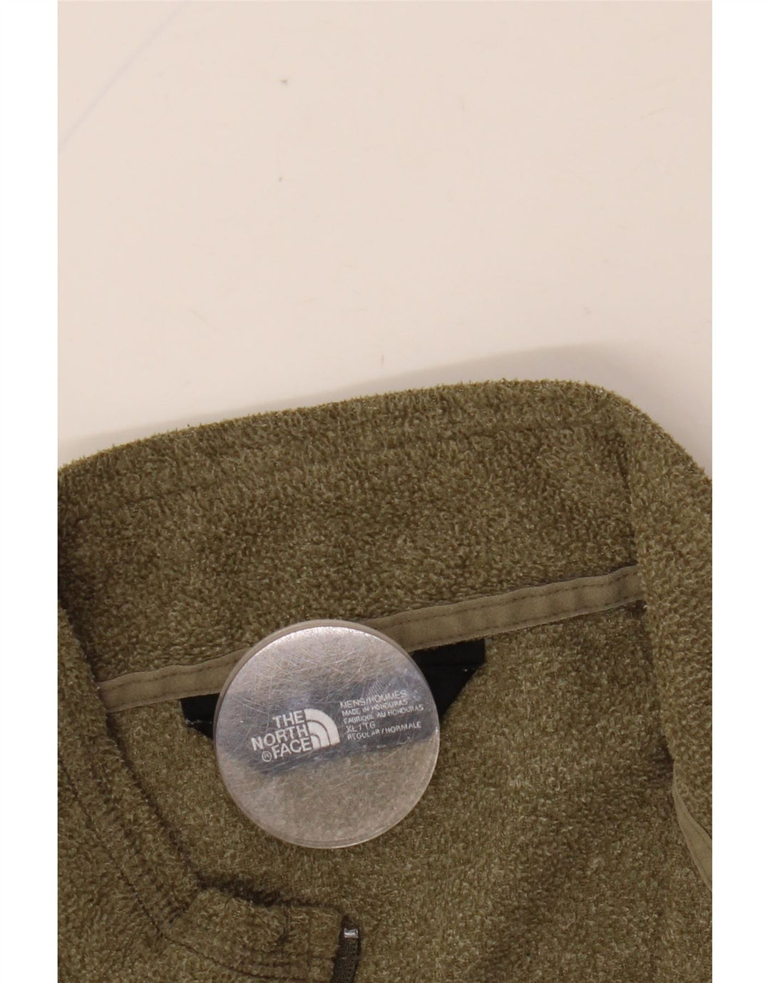 THE NORTH FACE Pull Polaire Col Zippé Homme XL Kaki