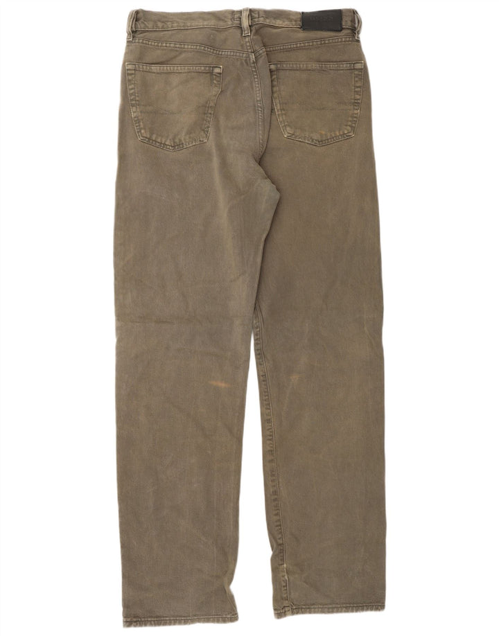 HUGO BOSS Jean Droit Arkansas Homme W34 L34 Kaki Coton