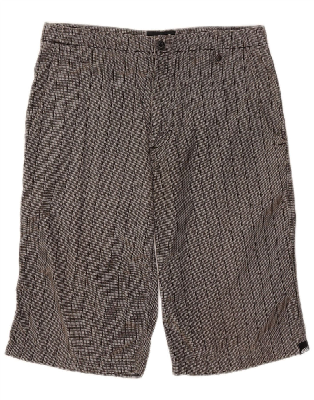 VANS Short Chino Garçon 14-15 Ans XL W30 Gris Pinstripe Coton