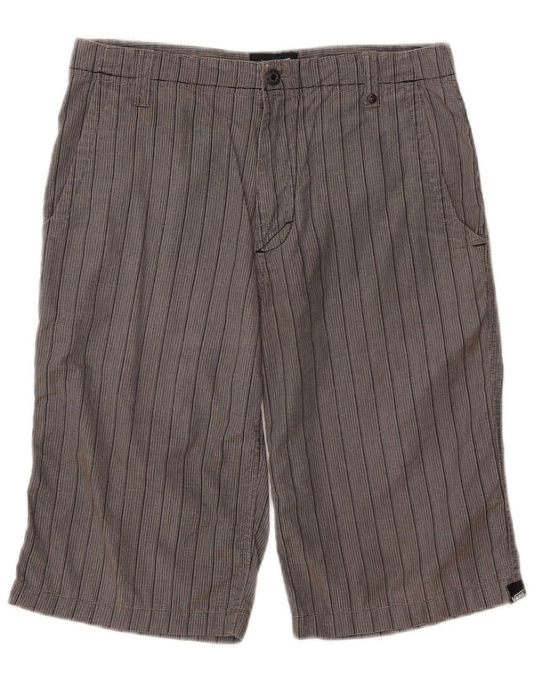 VANS Short Chino Garçon 14-15 Ans XL W30 Gris Pinstripe Coton