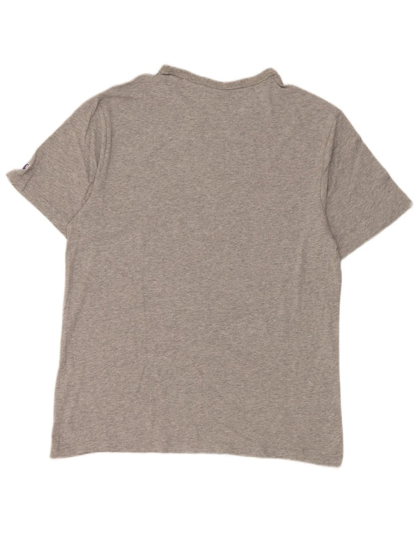 Champion T-Shirt Graphique Homme Grand Gris Moucheté Coton