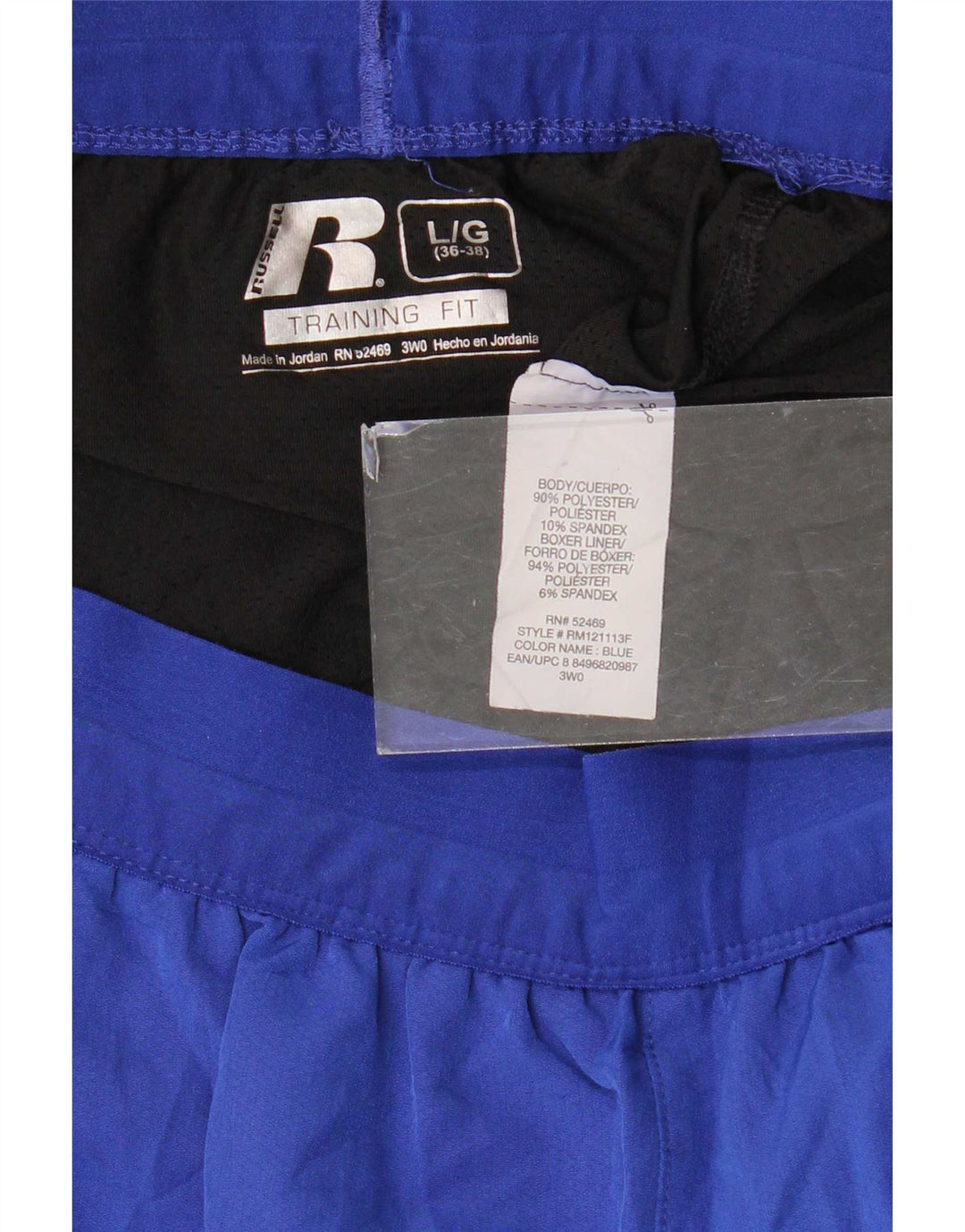 Russell Athletic Short de sport Dri-Power pour homme Taille L Bleu Polyester