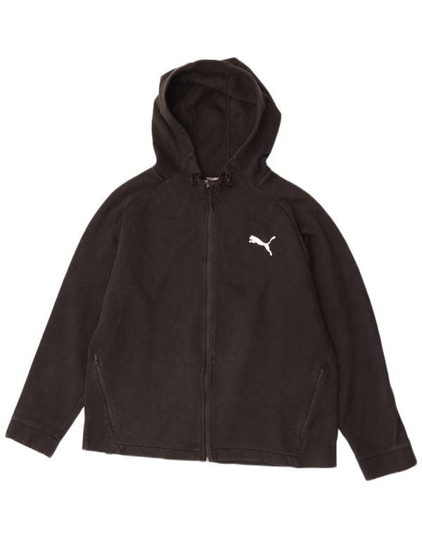 Puma Pull à capuche zippé pour femme UK 18 XL Noir Coton