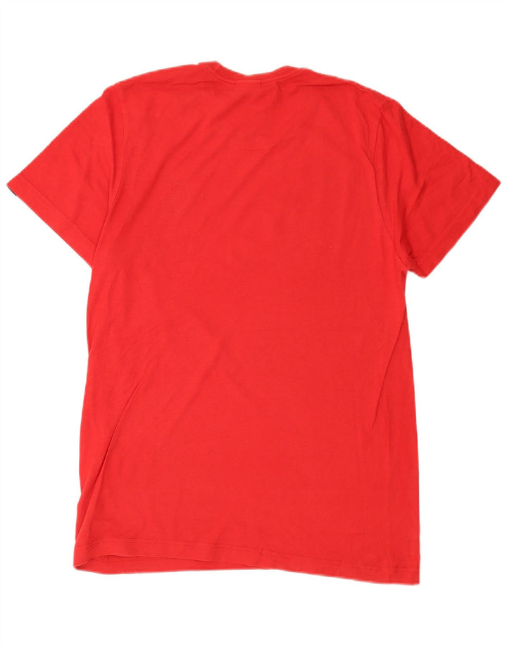 Adidas Mens Graphic T-Shirt Top Petit Rouge Coton