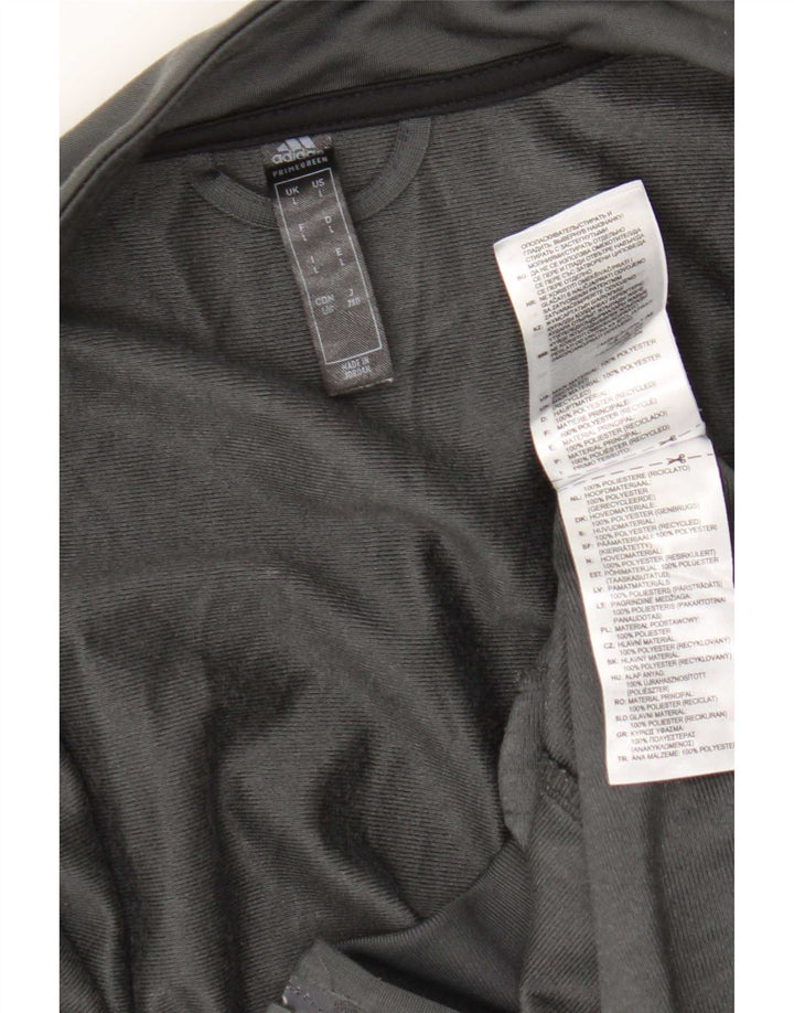 Adidas Mens Primegreen Survêtement Top Veste Grand Gris Polyester