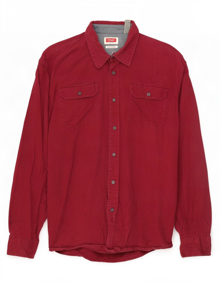 Wrangler Chemise Homme XL Coton Bordeaux