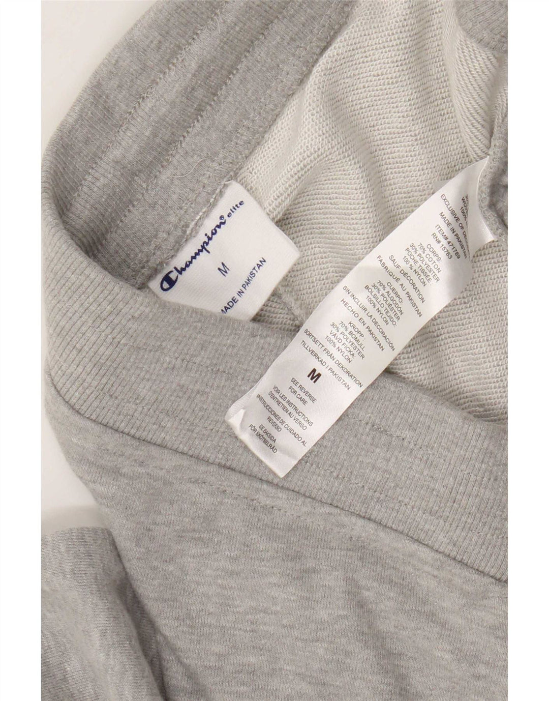 Champion Pantalon de Survêtement Cargo Homme Gris Moyen Coton Moucheté