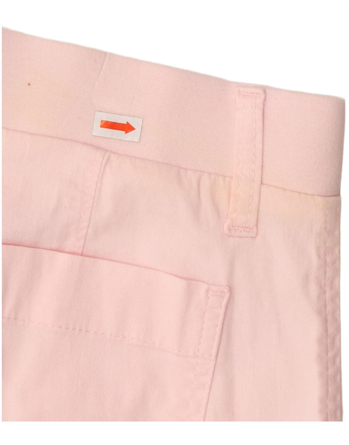 LEE Short cargo coupe régulière pour femme US 12 Large W34 en coton rose