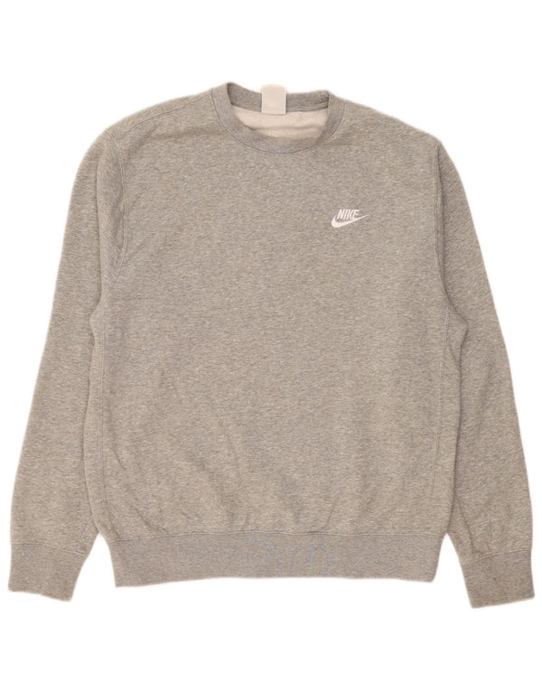 Nike Sweat-shirt en coton gris moyen pour homme