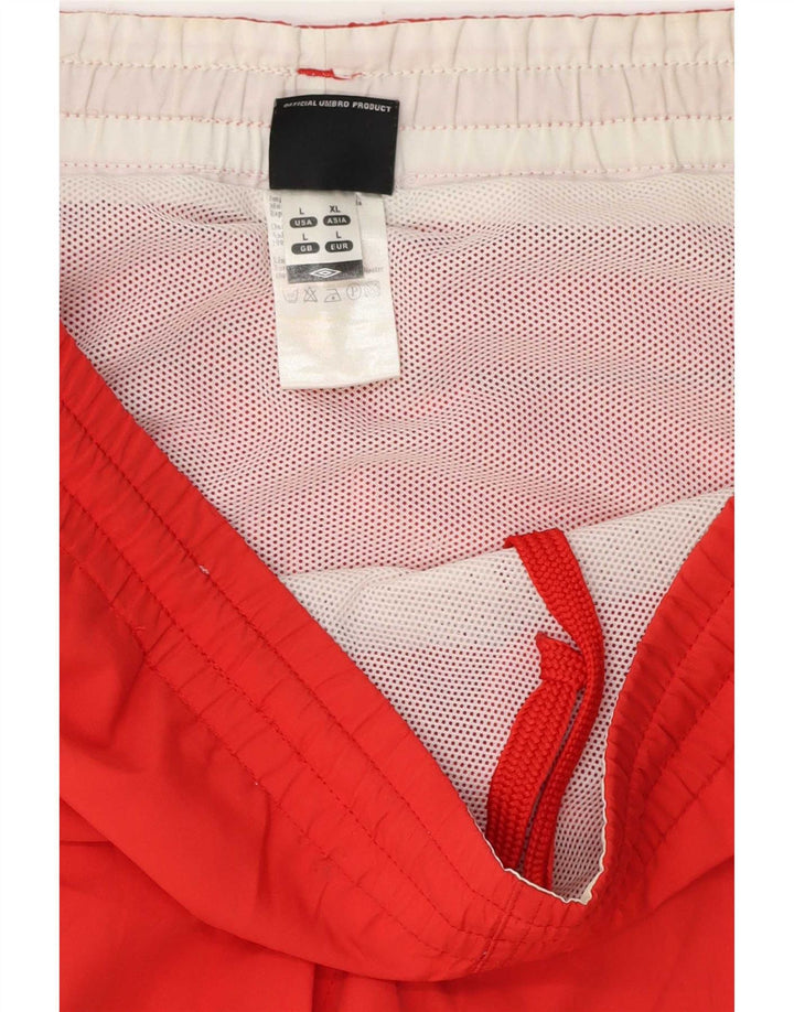 Umbro Short de Bain Homme Large Rouge Polyester