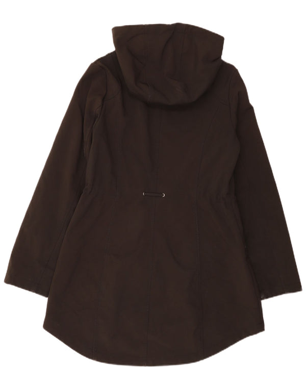 French Connection Womens Hooded Windbreaker Coat UK 10 Small Black