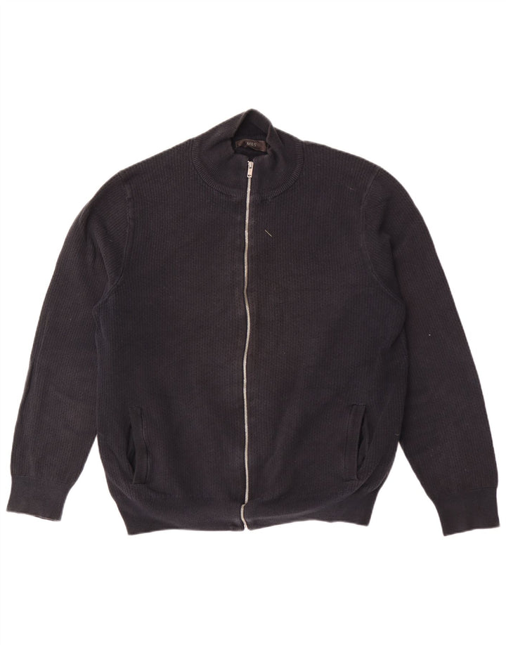 Marks & Spencer Cardigan pour homme en coton noir Taille L