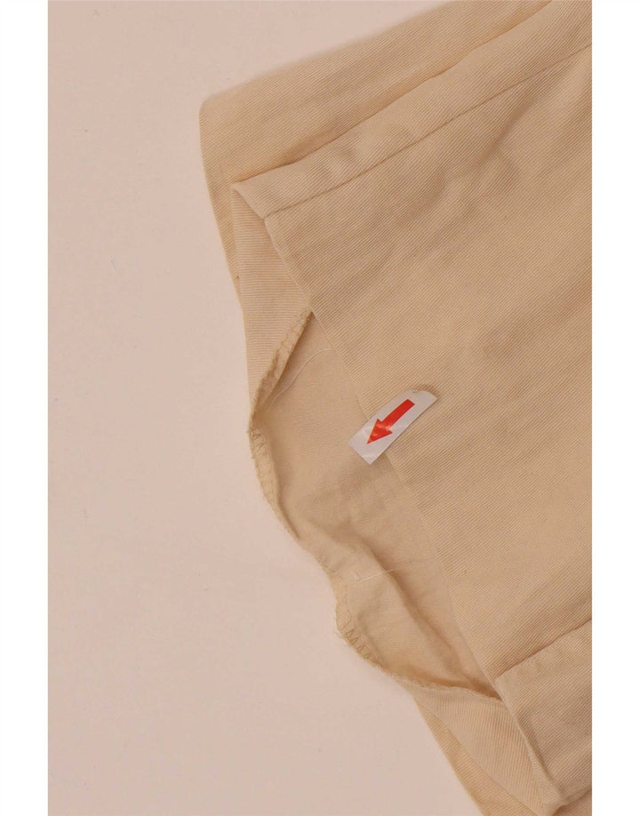 Pantalon Chino Droit Femme Zara Moyen W28 L32 Lyocell Blanc Cassé