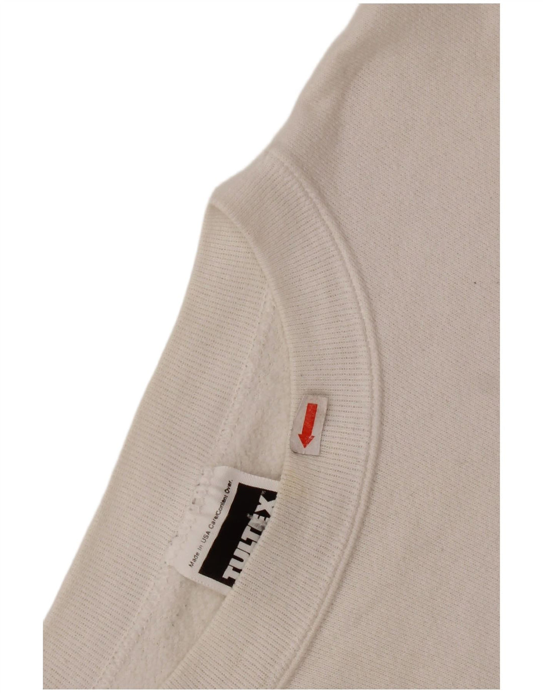 TULTEX Sweat-shirt graphique pour femme UK 16 Grand coton blanc