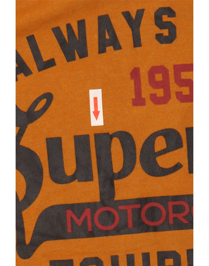 Superdry T-Shirt Graphique Homme Orange Moyen Coton