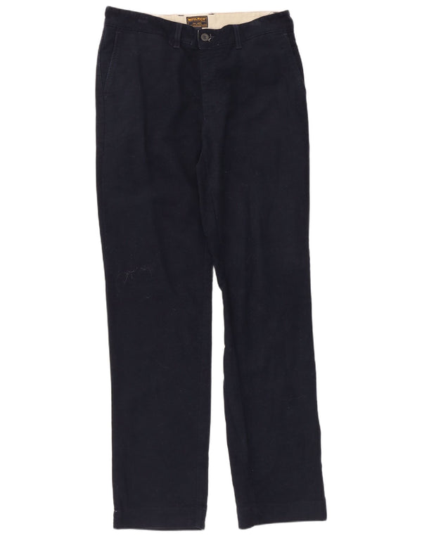 Woolrich Pantalon Chino Droit Homme W33 L33 Bleu Marine Coton