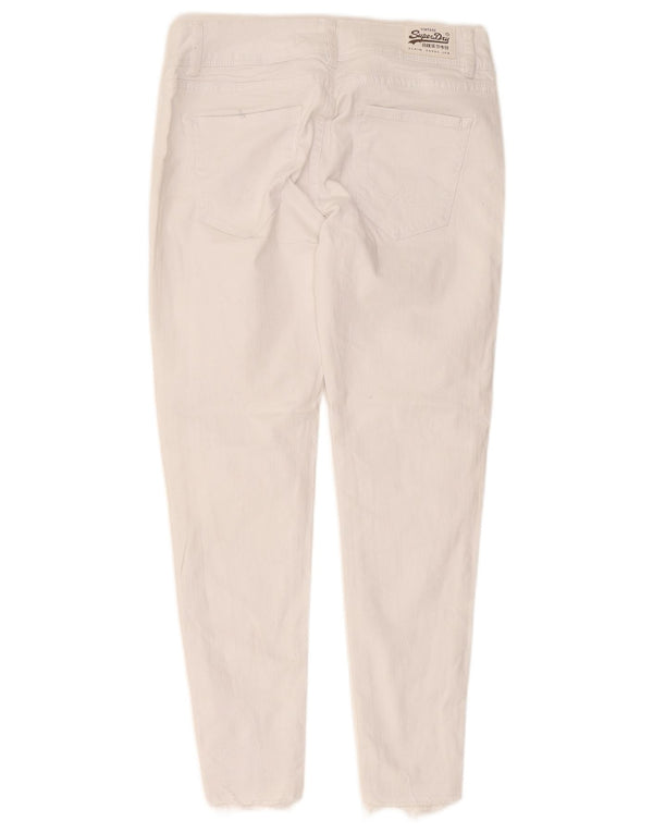 Superdry Jean Skinny Leila Crop Femme W28 L25 Coton Blanc