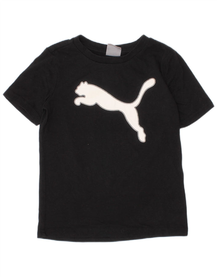 Puma T-shirt graphique pour garçon 3-4 ans Noir