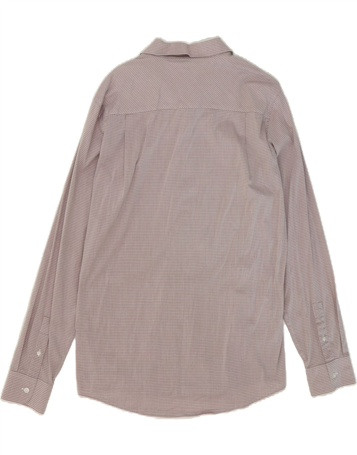 TRAVIS MATHEW Mens Shirt Large Grey Striped Cotton Vintage Travis Mathew and Second-Hand Travis Mathew from Messina Hembry 