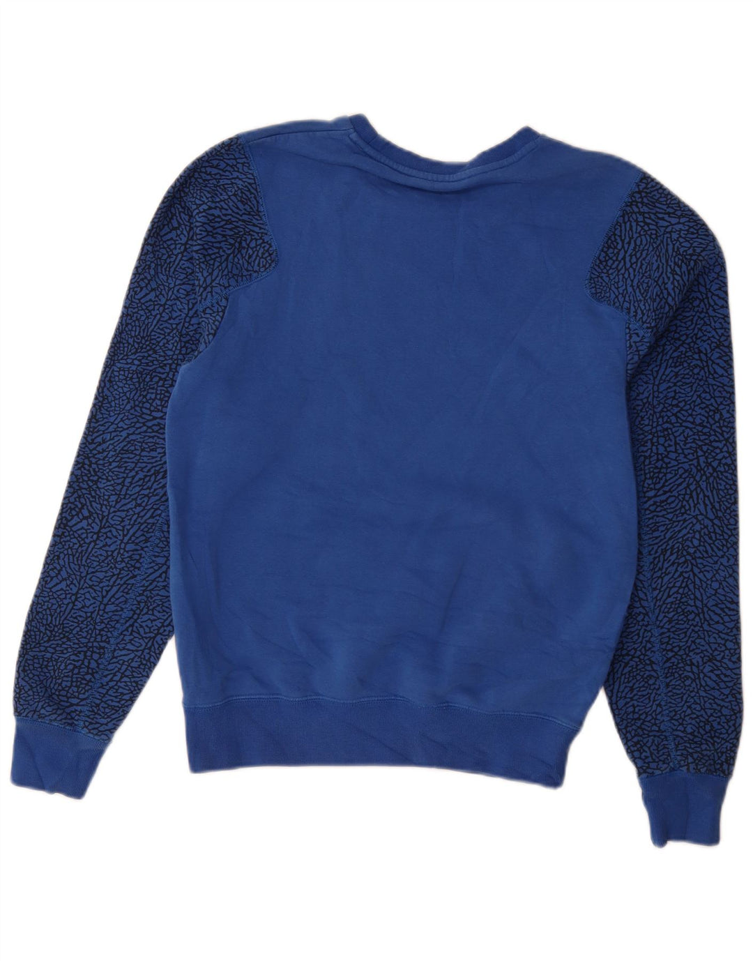 Jordan Sweat-shirt à motif abstrait pour homme en coton bleu Taille S
