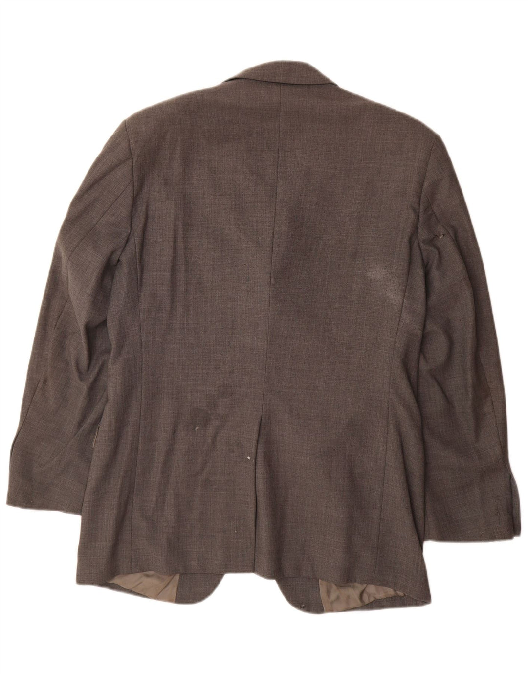 Marks & Spencer Veste blazer à 3 boutons pour homme UK 38 Gris moyen Laine vierge