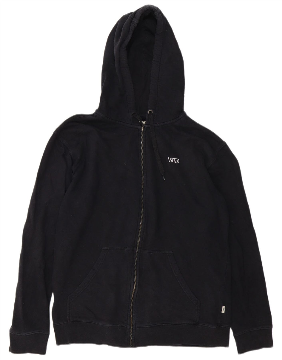 Vans Pull à capuche zippé pour homme Grand coton noir