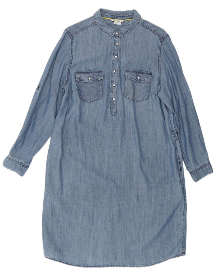Robe chemise pull en jean Boden pour femme UK 46 Large Bleu Lyocell
