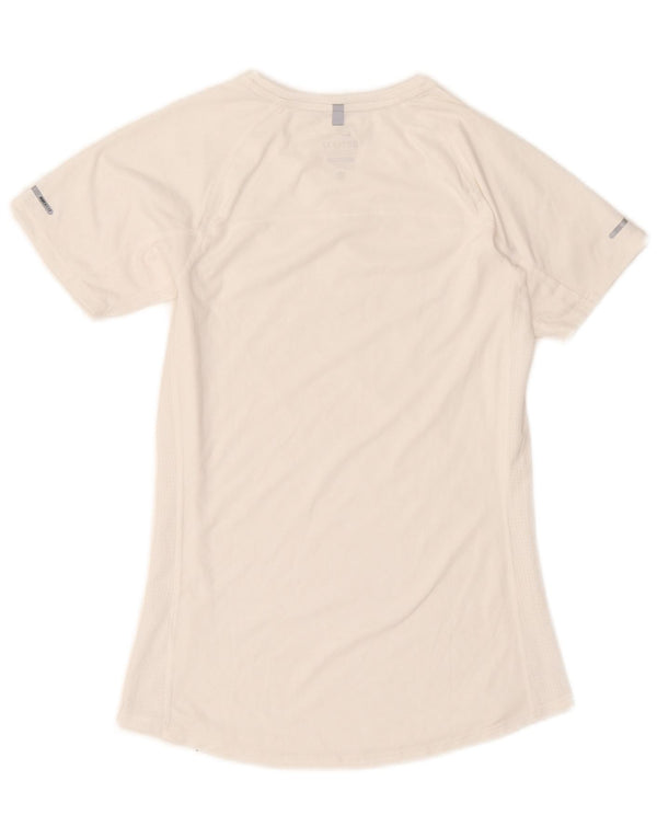 Nike T-shirt Dri Fit pour femme UK 6 XS Blanc
