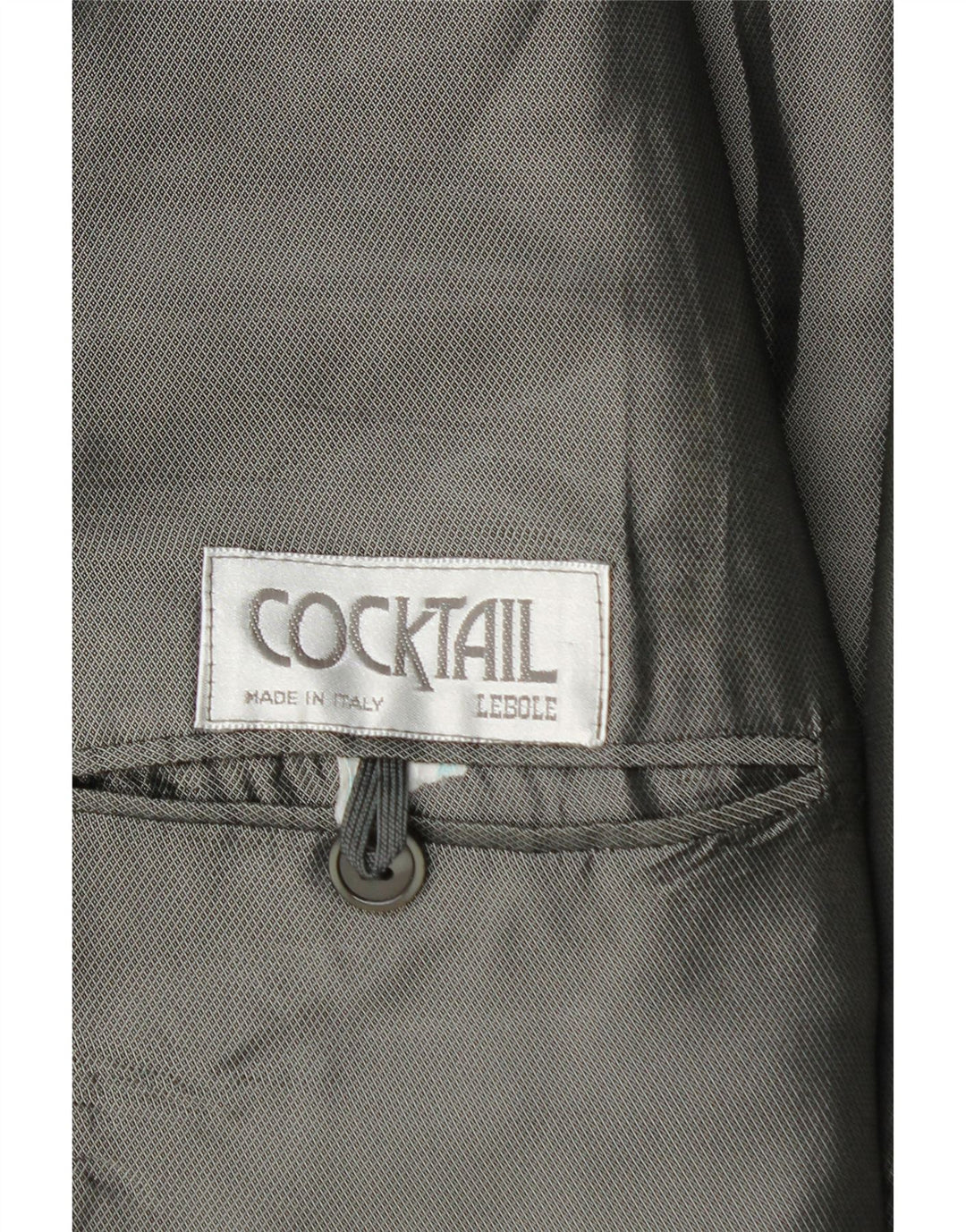 Lebole Veste blazer 1 bouton pour homme UK 42 XL Noir