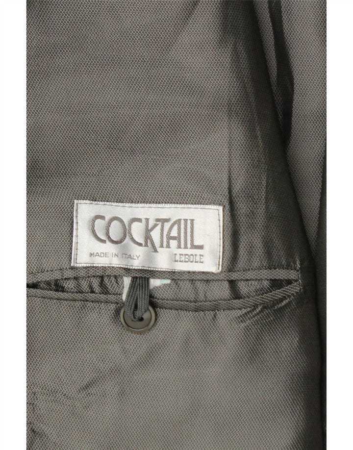 Lebole Veste blazer 1 bouton pour homme UK 42 XL Noir