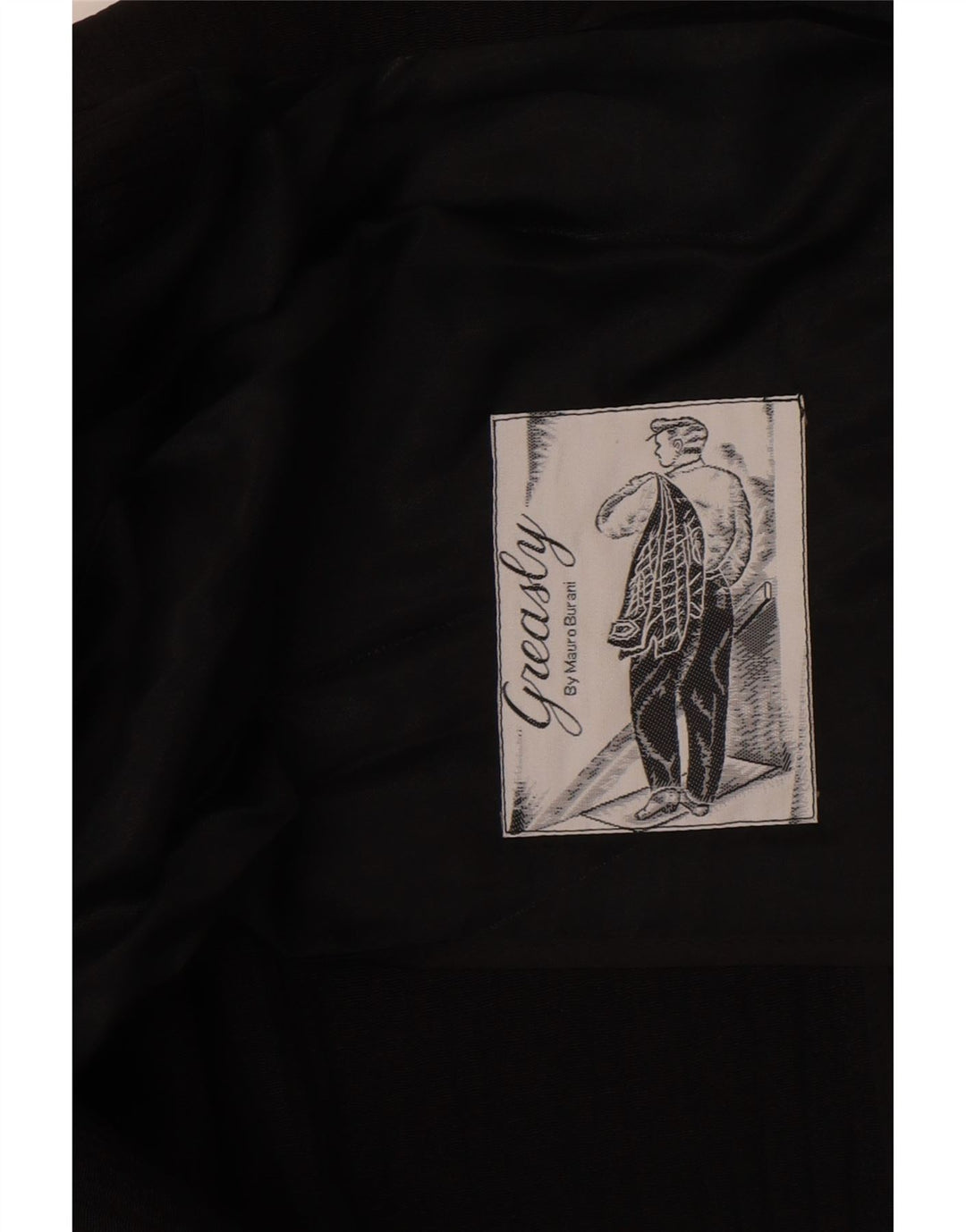 vintage Homme 1 Bouton Blazer Veste UK 40 Grand Noir