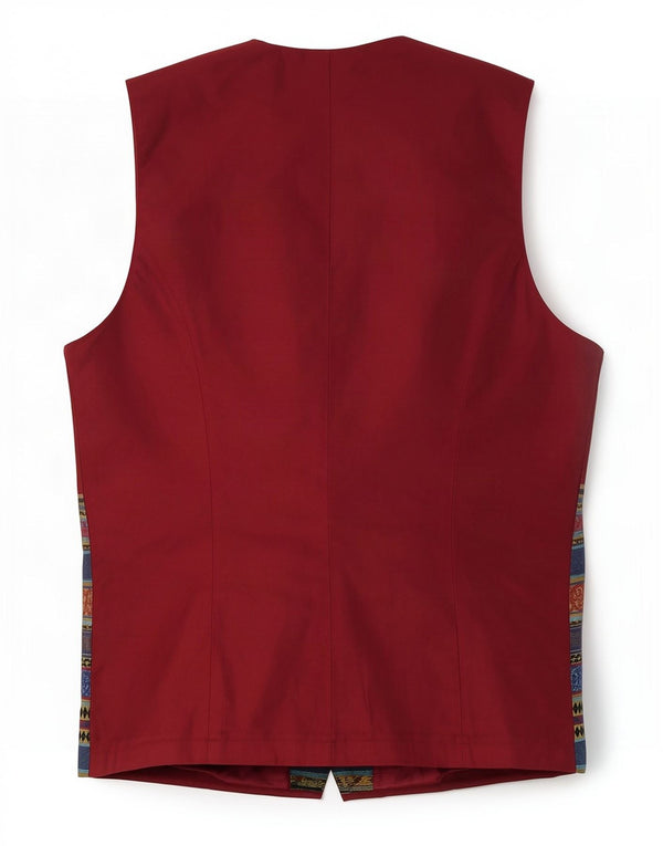 gilet femme vintage UK 10 Petit Bleu Fair Isle