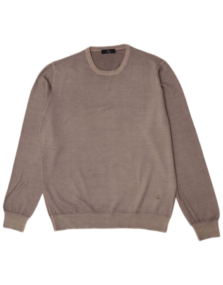 Fay Pull ras du cou pour homme IT 48 Gris moyen